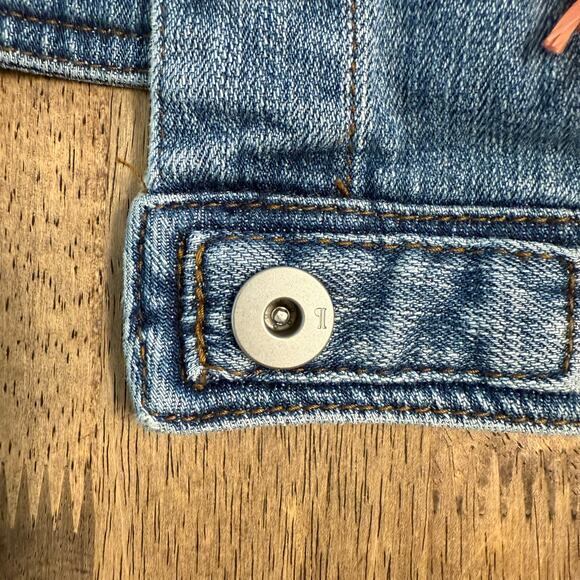 Pilcro and the Letterpress Anthropologie Embellished Denim Jean Jacket Size XL - Picture 9 of 12